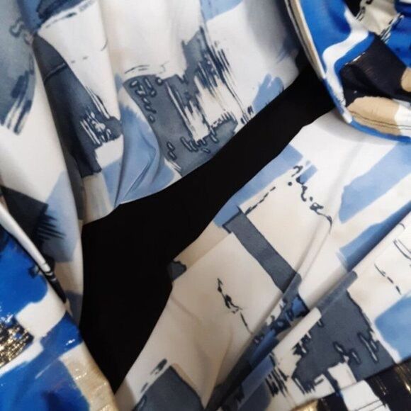 Maggie Barnes Abstract Elegant Top Blouse Plus size 3X - Picture 12 of 12